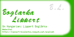 boglarka lippert business card